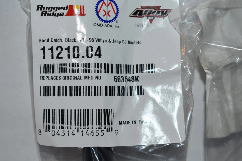 Par de 2 capturas de capó negras - 41-95 modelos Willys y Jeep CJ - NUEVO EN STOCK Foto 2 de 4