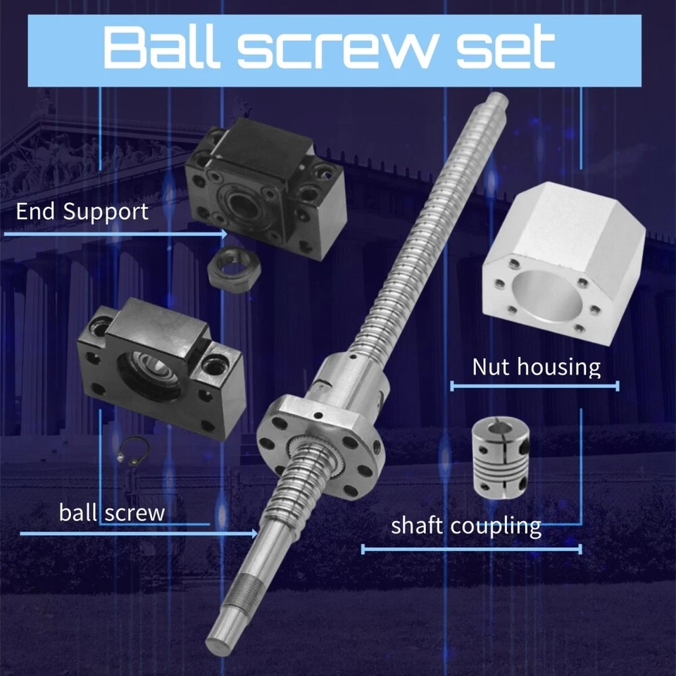 BallScrew SFU1204/1605/1604/1610/2005/2505 End Machine &Support &Housing&Coupler - Image 2 of 4