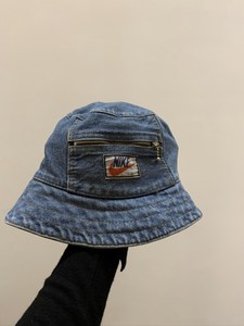 nike denim bucket hat
