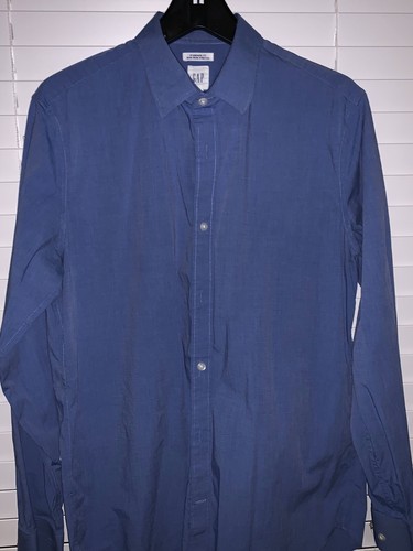 Gap Mens French Blue pinpoint oxford 