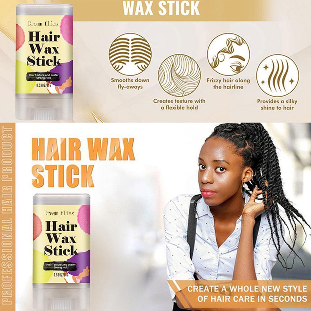 Portable Hair Wax Stick For Non-greasy Styling Molding Frizz ε_ and Taming D2P3