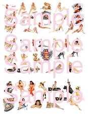 Nose Art Pin Ups Water Slide Decals model airplane pin up girls