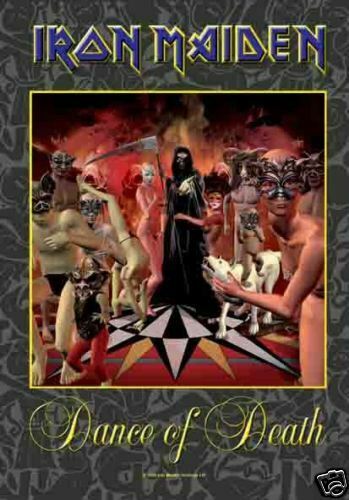 Iron Maiden Dance Di Death Grande Tessuto Poster/Bandiera 1100mm x 700mm (Hr)