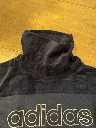 adidas Girls' Originals Funnel Neck Pullover Sweatshirt in Black Size XL 16 - Picture 9 of 9