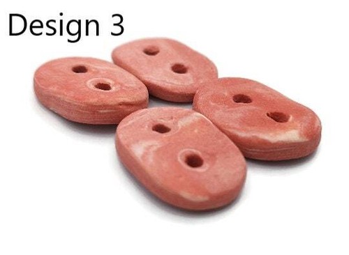 4Pcs Assorted Oval Sewing Buttons Lot, Large Buttons For Crafts, Coat, Scrapbook - Picture 9 of 10