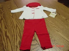 Infant Girls 3 piece set Carters Christmas Theme