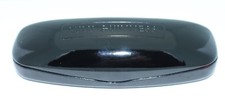 NEW - Authentic - LULU GUINNESS - BLACK / RED - HARD EYEGLASSES CASE w/ CLOTH