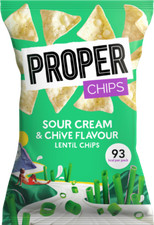 Proper Chips - Sour Cream & Chive Lentil Chips 20g - Pack of 24