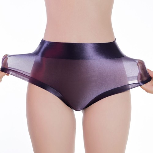 Mutandine donna ultrasottili olio trasparente lucide biancheria intima boxer slip mutandine - Foto 16 di 21