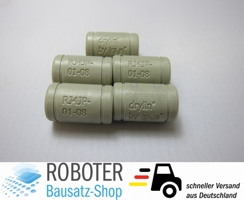 Igus Drylin RJ4JP-01-08 – Cuscinetto In Polimero 8 Mm – Sostituto Per LM8UU Per Stampanti 3D