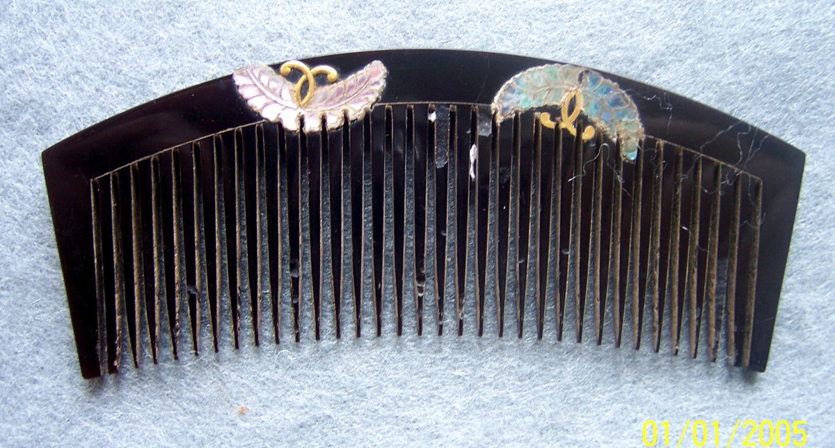 VINTAGE JAPANESE KANZASHI HAIR COMB HAIR PIN SET - NO US  display picture 2