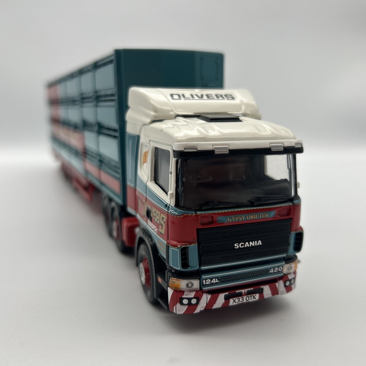 Corgi 1:50 CC12222 SCANIA Truck & LIVESTOCK Trailer in