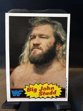 BIG JOHN STUD 1985 Topps WWF Pro #12  Wrestling Fresh Pull From Sealed Case