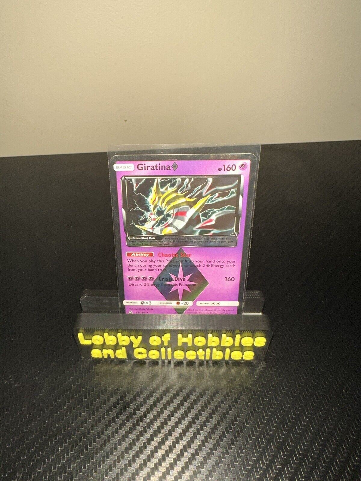  Pokemon - Giratina Prism - 58/156 - Holo Rare : Toys