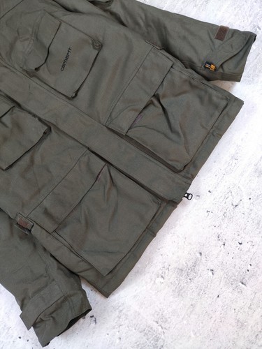 CARHARTT MULTIPOCKET DOWN JACKET CORDURA s. M - Picture 3 of 11