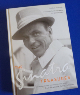 Frank Sinatra Treasures Hardcover Book With CD Photos Mementos Biography