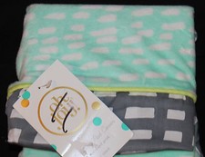 Oh Joy Baby Mint Dash Changing Pad Cover green gray new