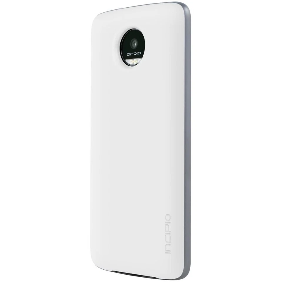 New Incipio OFFGRID 2220Mah Power Pack Battery Case White For Motorola Moto Z - Image 2 of 2