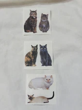 Sticky Pix Stickers ~ Paper House Productions ~ CATS ~ 3 Squares