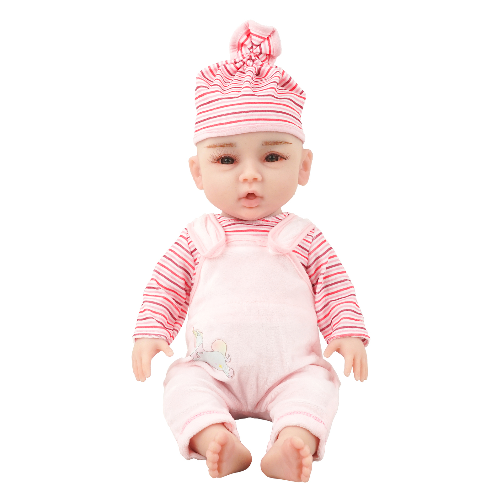 18 Inch Realistic Silicone Reborn Baby Doll with Soft Body Lifelike Newborn Toy