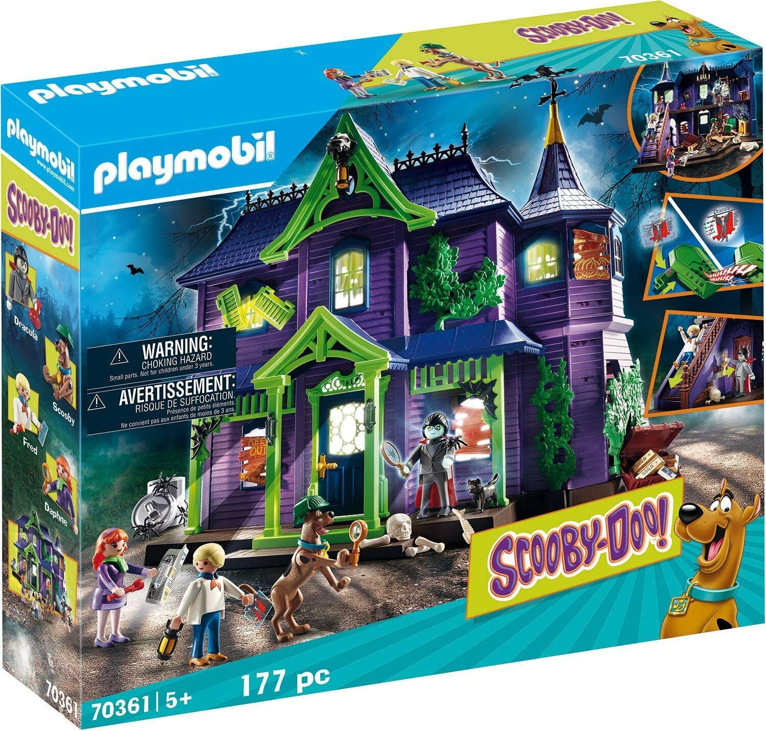 Playmobil SCOOBY-DOO! Adventure in the Mystery Mansion Kids Play 70361 NEW Hoog gewaardeerd