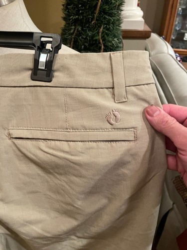Pantaloncini ibridi uomo Hang Ten. tg 40 colore beige, micro plaid - Foto 5 di 6