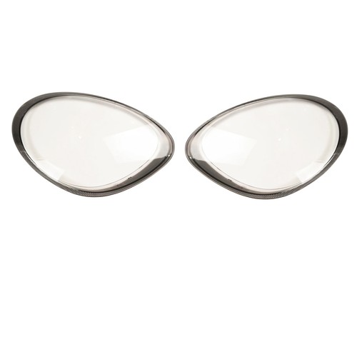 2Pcs Front Headlight Lens Cover Replacement For Porsche Boxster Cayman 987 05-08 - Picture 4 of 14