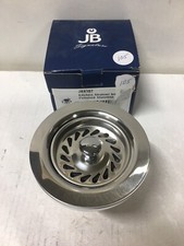 JB signature JBX107 Polished stainless kitchen sink basket strainer NEW