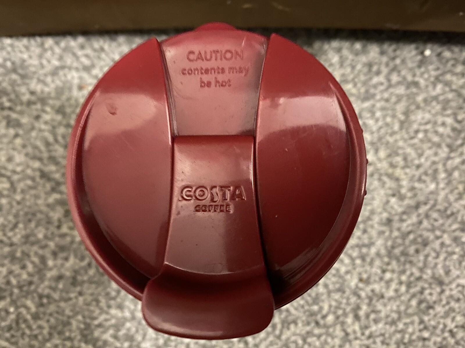 Costa Travel Mug (Grey/Maroon, 350ml) eBay