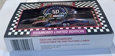 NASCAR - 50th Anniversary Collectible Tin With 2 Decks Bicycle Playing Cards