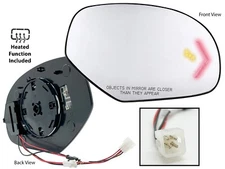 For 2009-2013 YUKON TAHOE Mirror Glass Blind Spot Arrow Signal Passenger Side