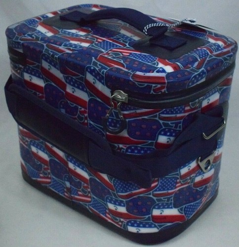 Nuevo enfriador de 12 latas Vineyard Vines para ballena objetivo y bandera de EE. UU. rojo blanco y azul - Imagen 4 de 6