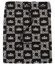 DOLCE & GABBANA Sac à poussière Housse Noir DG Crown Cordon Sac à chaussures ...