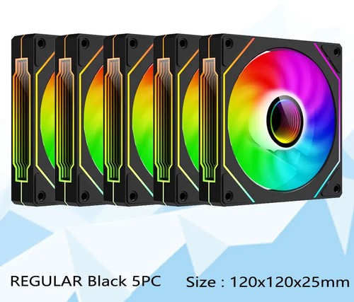 UF-1 PRISM 4 PRO Computer Chassis Fan 12cm ARGB 4 Pin PWM Quiet Cooling Fan Lot - 第 35/35 張圖片