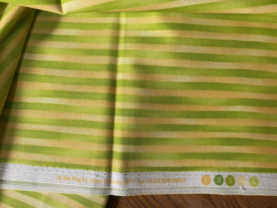 Caprichoso Lote de 4 Bonitas Telas de Acolchado Verde Lima 4 Yardas+ Foto 4 de 4