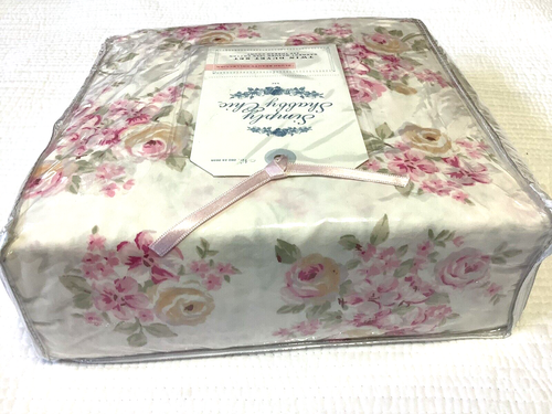 Simply Shabby Chic Rachel Ashwell Blush Beauty Bouquet Twin Duvet Cover Set New! - Picture 4 of 6