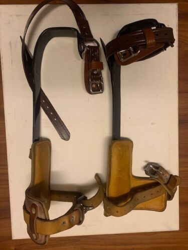 Buckingham climbing Gaffs fixed 17 1/2" Lineman /Arborist 3" spurs - Picture 3 of 3