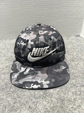 YOUTH Gray Camo NIKE Pro Snapback CLEANED Hat Cap Adjustable