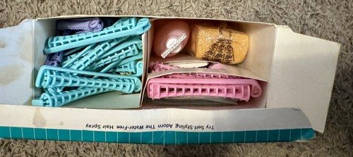 Vintage Toni "The Uncurly Permanent" 37 Curlers Rods Directions End Papers Box - Picture 6 of 8