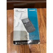 Texas Instruments TI-83 Graphing Calculator Guidebook Manual Only English 1996