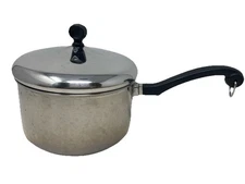 Vintage Farberware Stainless Steel Aluminum Clad 3 Quart Saucepan With Lid 3 QT