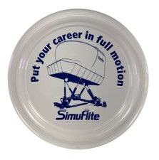 Vintage Simuflite "Put your career in full motion" Frisbee
