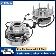Pair Front Wheel Bearing Hubs For Chevy Trailblazer GMC Envoy Rainier SAAB 9-7X