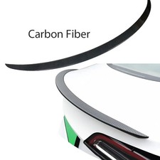 For Tesla Model 3 2017-2023 Rear Spoiler Wing Trunk Lip 48.2 Carbon Fiber