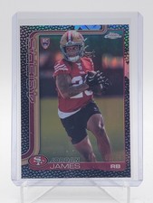 JORDAN JAMES 2025 TOPPS CHROME BLACK LEATHER ROOKIE /10 #329 49ERS Q6262