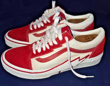 Vans Old Skool Bolt Unisex Shoes Red/True White 10 men - women 12  Skateboard