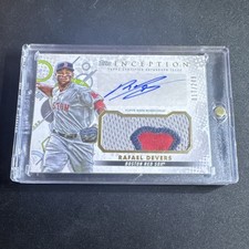 Topps 2022 Inception Autograph Patch Rafael Devers Boston Red Sox #IAP-RD /249