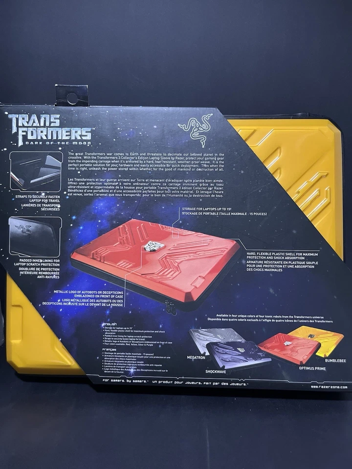 Razer Transformers 3   15" Laptop Sleeve Case  Bumblebee Yellow - Image 2 of 2