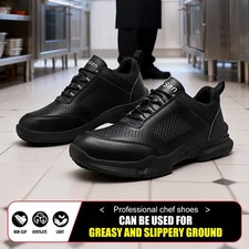 All Season Comfort Chef Work Shoes for Men Women Anti Slip Oil Resistant Footw