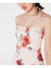 SEQUIN HEARTS Womens Body Con Mini Dress Pink Spaghetti Strap Juniors 9